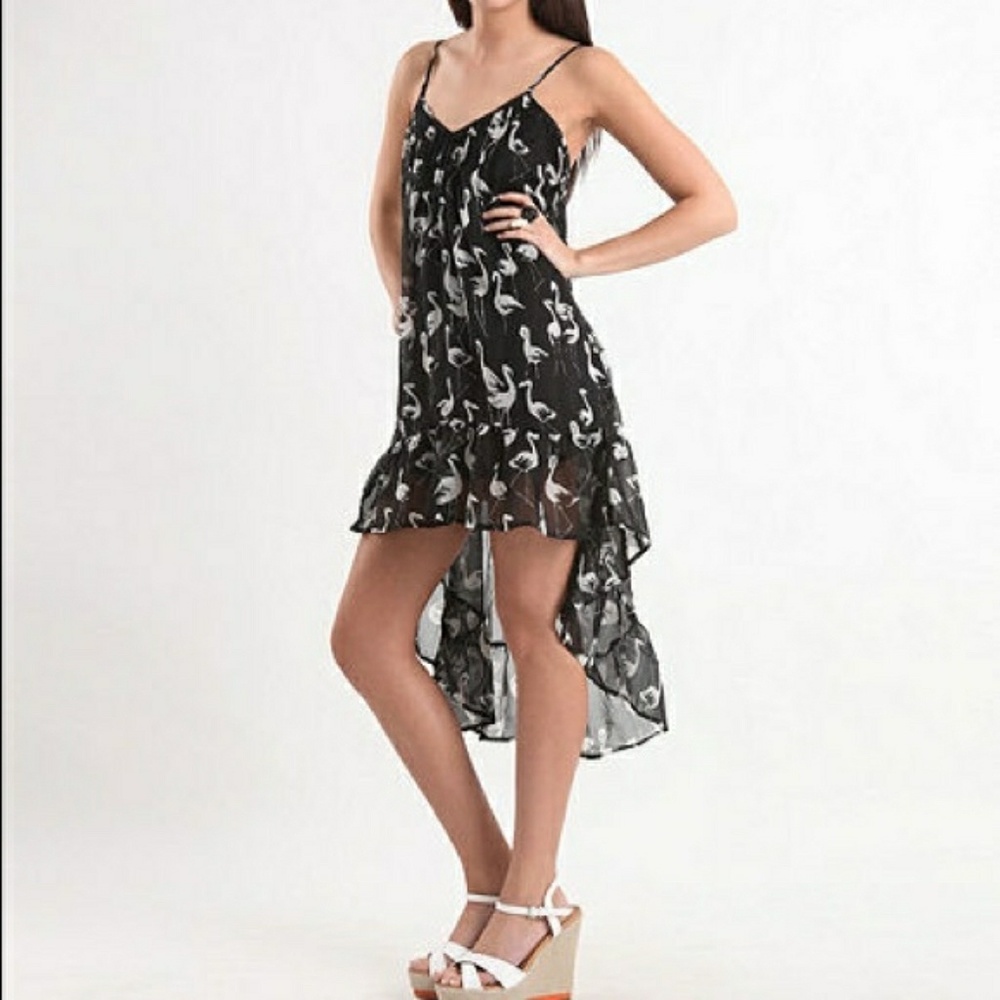 Billabong Pink Flamingo Dress, Hi Low Dress